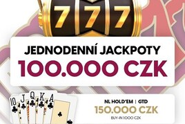 RS Plzeň: Jackpot Night v Casinu Area Bory s jackpoty za 100.000 Kč a pokerem o 150.000 Kč