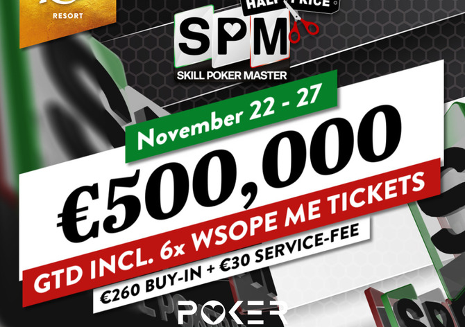 King's Resort: Skill Poker Master o €500.000 GTD za poloviční cenu!