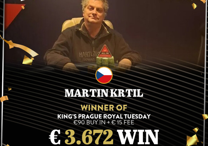 Hilton: V King&#039;s Prague Royal Tuesday nasadil na hlavu korunu Martin Krtil