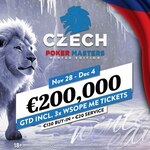 Czech Poker Masters €200K GTD: Po dvou flightech na chipleadu Marcel Kopecký