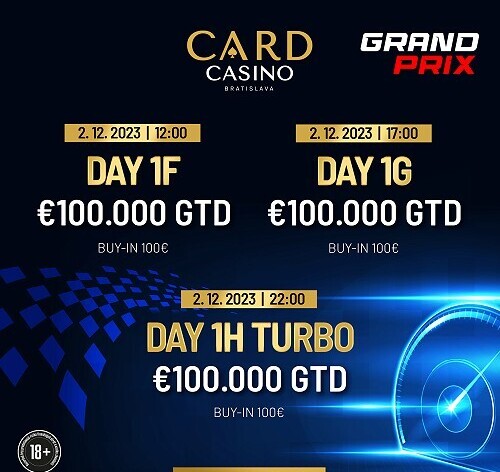 Card Casino Bratislava: Grand Prix €100K GTD má za sebou úvodní flighty