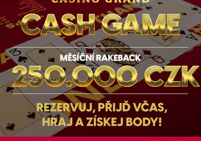 Prosincový rakeback 250.000 Kč v LuckyBet Casinu Grand Brno!