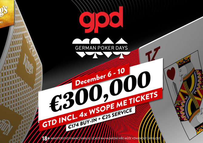 Německé pokerové dny: Za €199 o €300.000 GTD!