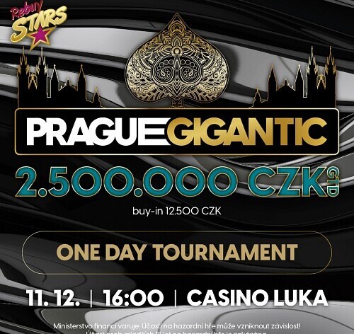 Prosincový Prague Gigantic 2,5M hraj jen za 1.000 Kč díky satelitu!