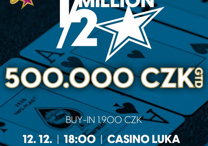 RS Luka: Oblíbený pokerový speciál 1/2 Million v úterý večer na Lukách!