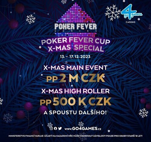 G4G Hodolany: Poker Fever Cup X-mas Special startuje už zítra