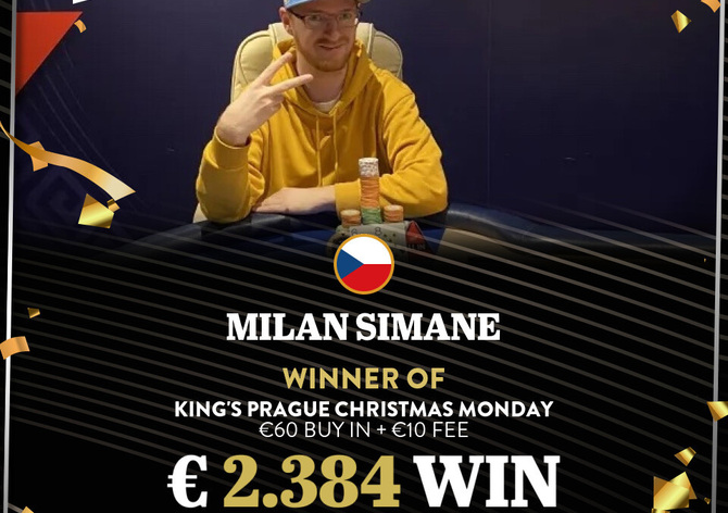Hilton: Vánoční pondělí ovládl Milan Šimáně, dnes o €20K GTD