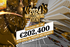 Poslední týden v roce nabízí Mystery Bounty a Welcoming Event dohromady o €300K GTD!