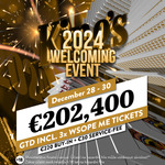 Poslední týden v roce nabízí Mystery Bounty a Welcoming Event dohromady o €300K GTD!