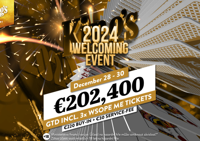 Poslední týden v roce nabízí Mystery Bounty a Welcoming Event dohromady o €300K GTD!