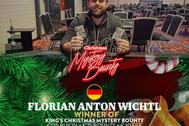 King&#039;s: Šampionem vánočního Mystery Bounty se stal Němec Florian Anton Wichtl