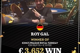 Hilton: Jakub Kyrian v heads-up dealu královského úterý, titul jede do Německa