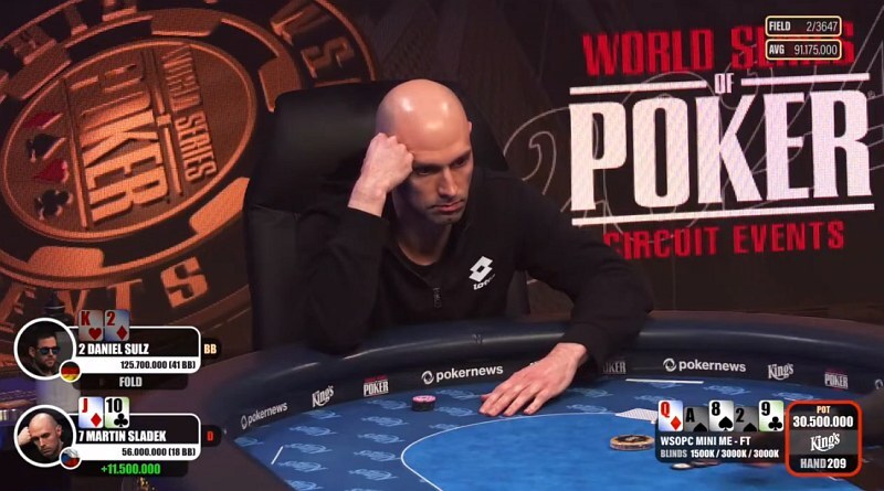 Martin Sladek WSOPC 2023 Rozvadov