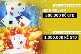 Víkend na SynotTipu: Za 300 Kč o 200K, High Roller o 500K a neděle o milion!