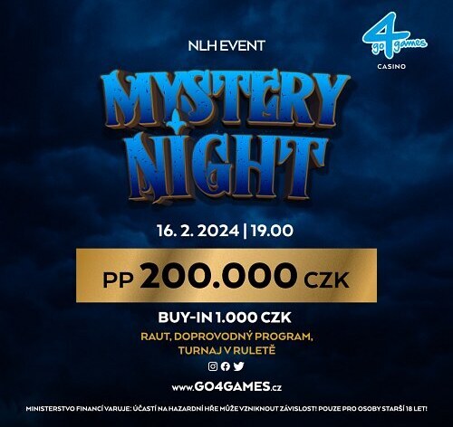Go4games: Za 1.000 Kč minimálně o 200.000 Kč! Mystery v Olomouci už v pátek!