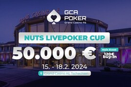 Grand Casino Aš: Nuts Live Poker Cup o €50.000!
