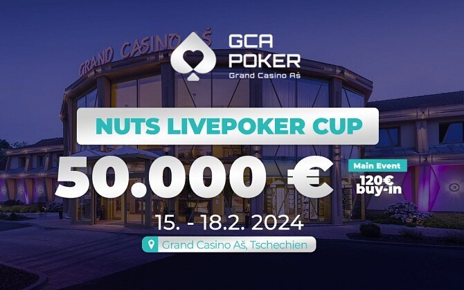 Grand Casino Aš: Nuts Live Poker Cup o €50.000!