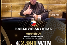 KV Král po dalším triumfu: Během týdne jsem udělal skoro čtvrt milionu!