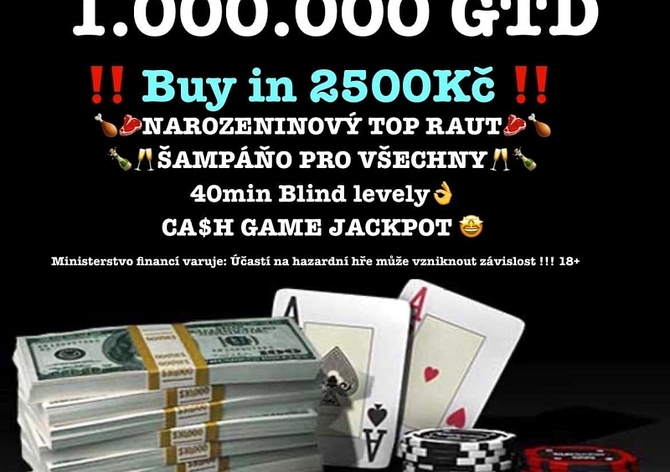 Sobota v Liťáku: Narozeninový milion jen za 2.500 Kč! Kapacita 99 míst! To chceš!