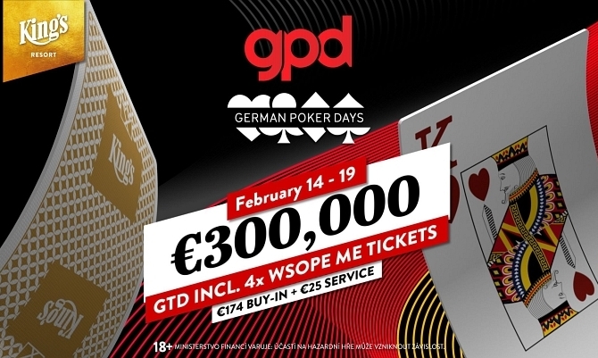 Německé pokerové dny: Za €199 o €300.000 GTD!