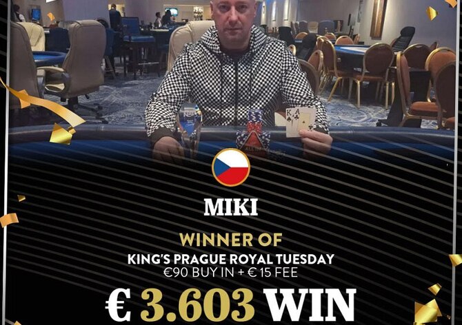 King&#039;s: Královské úterý v Hiltonu ovládl Miki, odstartoval FPF €500K GTD