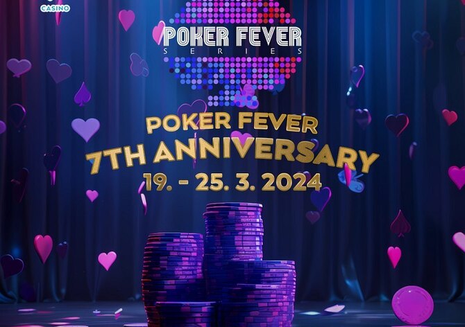Osm milionů ve hře i nové trofeje! Poker Fever slaví sedmé narozeniny!