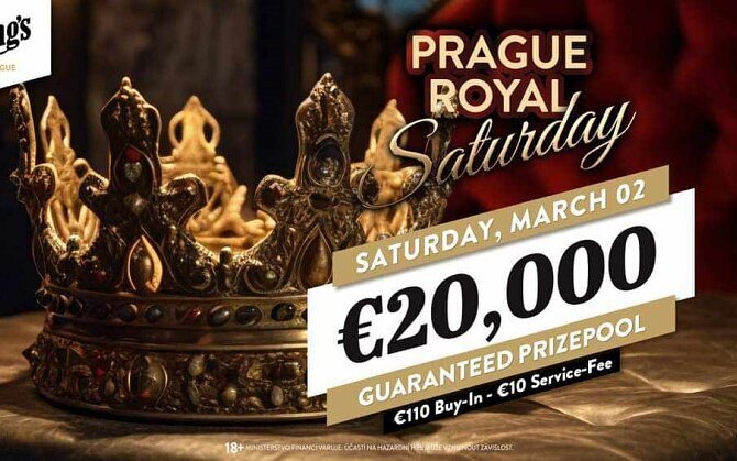 King's Prague: Skvělé turnaje i cash game! V sobotu o půl milionu!