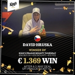 Hilton: Hruška vítězem čtvrtečního Bounty, Petr Rychlý na FT! Dnes Eureka Mystery o €500K GTD!