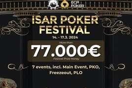 Grand Casino Aš: Víkendový Isar Poker Festival minimálně o €77.000