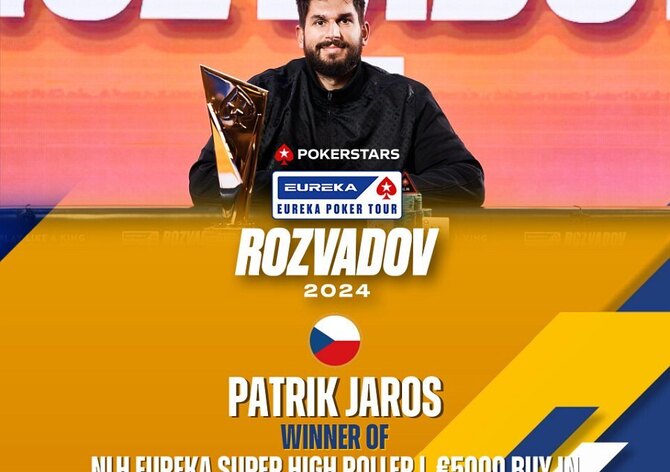 Eureka Rozvadov: Jaroš zvítězil v Super High Rolleru! Budín chipleaduje PLO Mystery!