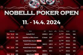 Festival Nobelll Poker Open od čtvrtka v Grand Casinu Aš