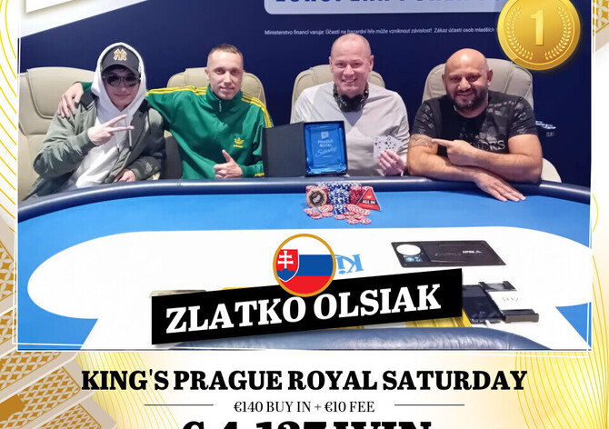 King&#039;s Prague: Royal Saturday zakončena slovensko-českým 4-way dealem