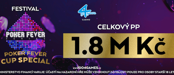 G4G Hodolany: Poker Fever Cup Special nabídne turnajovou akci o 1.800.000 Kč!