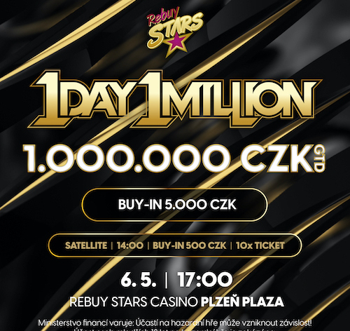 RS Plaza: 1day 1million už dnes od 17:00, kvalda za 500 Kč!