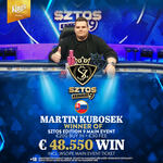 $ZTO$ €250K GTD: Zvítězil Slovák Kubošek, Kuběnka na finálovém stole