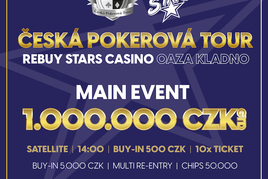 Rebuy Stars: ČPT s milionovou garancí se na Kladně odehraje ve středu
