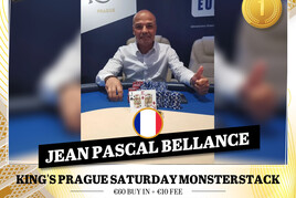 Hiton: Pražský Francouz Jean Pascal Bellance ovládl sobotní Monsterstack