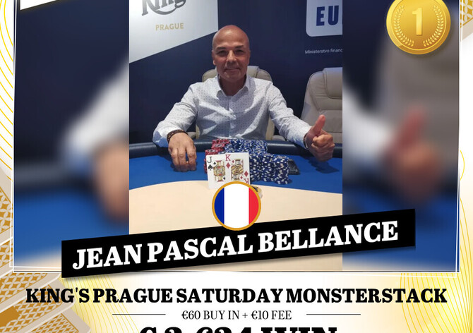 Hiton: Pražský Francouz Jean Pascal Bellance ovládl sobotní Monsterstack