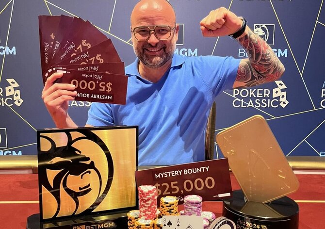 Las Vegas: 888!!! Lukáš Záškodný kraloval ve $1K Mystery Bounty v Arii!