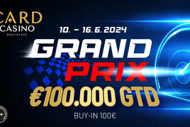 Card Casino Bratislava: Grand Prix €100K GTD má za sebou úvodní tři flighty