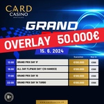 Card Casino Bratislava: Main Eventu Grand Prix hrozí overlay €50K!