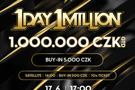 Rebuy Stars Plzeň: One Day Million v pondělí v Rebuy Stars Plaza