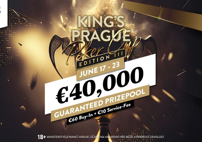 Hilton: Tento týden třetí edice King&#039;s Prague Poker Cup €40K GTD