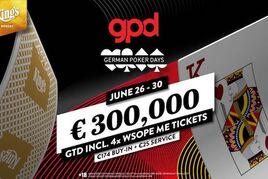 Německé pokerové dny: Za €199 o €300.000 GTD!