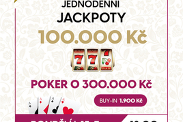 RS Plzeň: Pondělní Jackpot Night v Casinu Plzeň Plaza přináší 400.000 Kč