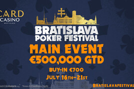 Už tento týden! V Bratislavě Main Event s garancí €500.000!