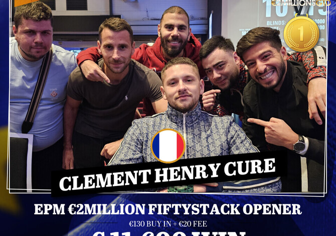 EPM: Fiftystack Opener opanoval zkušený Francouz Cure, dva Češi v ITM