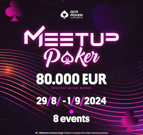 MeetUp Poker veze na západ Čech celkovou garanci €80.000! Už od čtvrtka