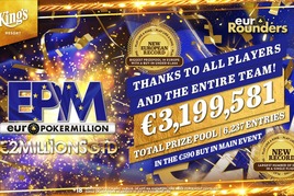 Rekordní EPM! V boji o podíly z €3,2M zbývá už jen 161 hráčů!