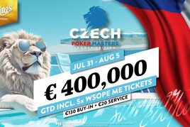 Czech Poker Masters: Za €150 minimálně o €400.000 GTD